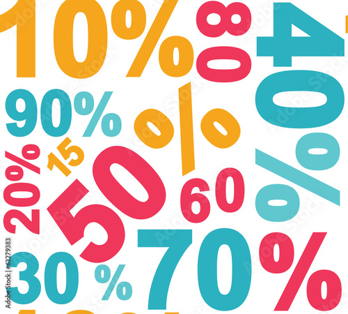 Percent seamless texture cyan