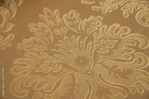 Closeup fabric with flower detail