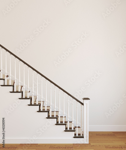 White stairway.