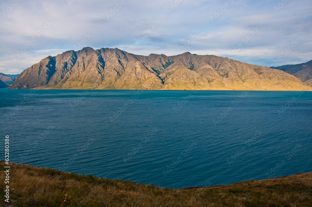 Famous Lake Hawea in Wanaka, New Zealand