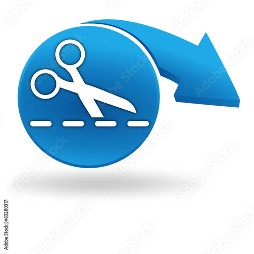 couper en suivant les pointillés sur bouton bleu