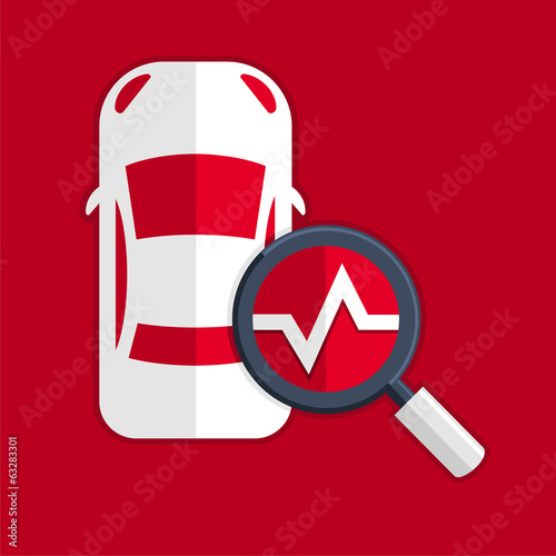 Car diagnostics symbol