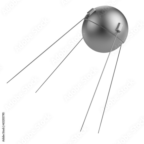 Fotografie realistic 3d render of sputnik