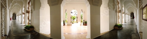 Photography symmetric building