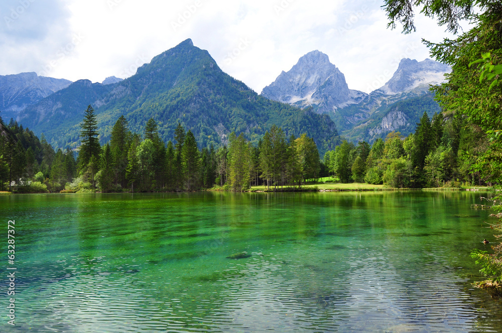 Alps mountains lake, Totes Gebirge