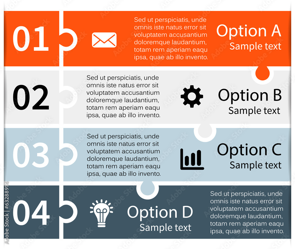 Fototapeta premium Modern vector info graphic for business project