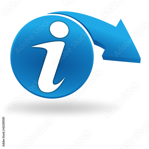 informations sur bouton bleu