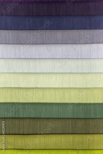 Color swatch of fabric textiles