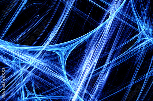 Blue abstract synapse system
