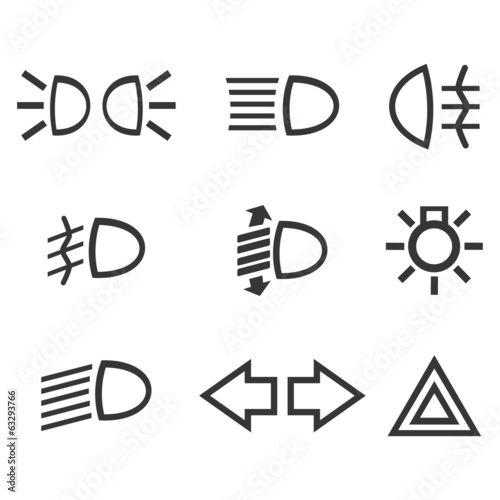 Car interface symbols