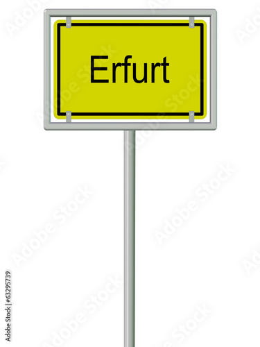 Erfurt - Ortsschild