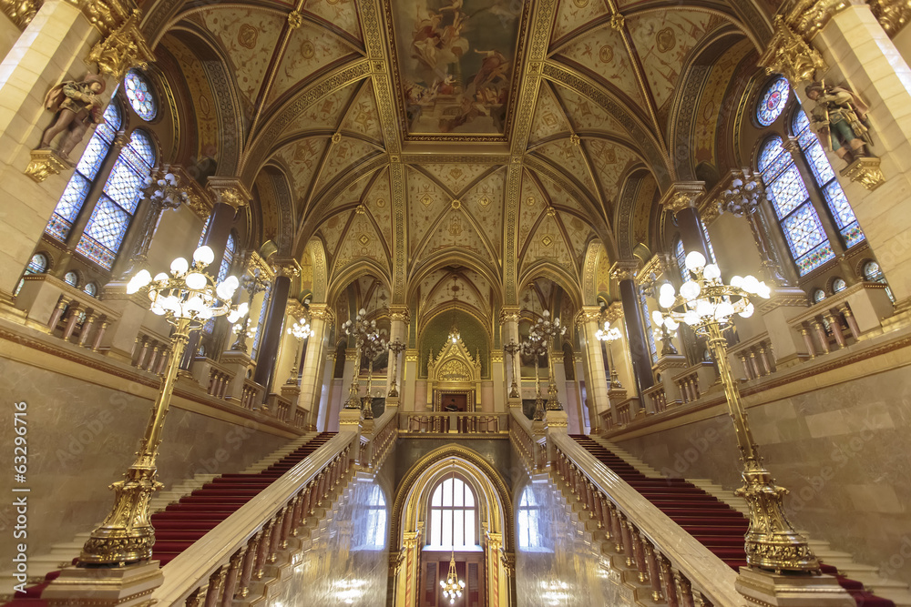 Obraz premium Hungarian Parliament Building in Budapest
