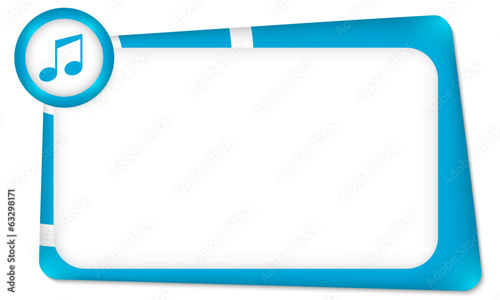 vector frame for any text with music icon vector frame for any text with music icon