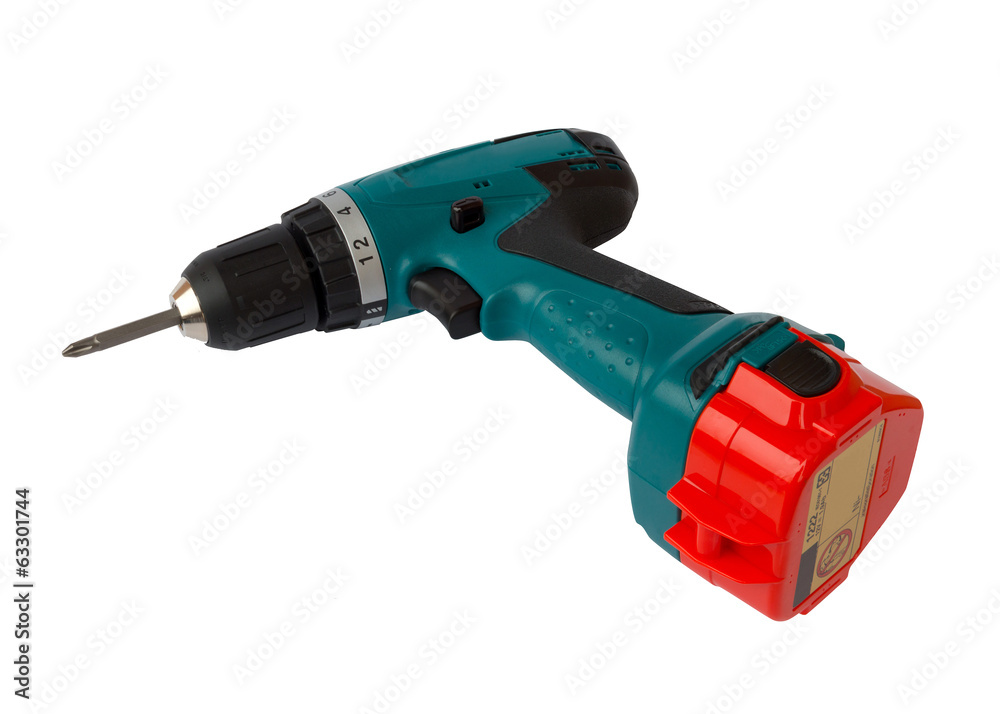Cordless drill isolated on white background. Cordless drill isolated on white background.