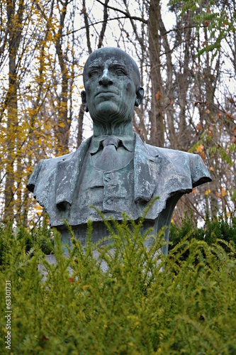 Bust of novelist Vladislav Vancura photo