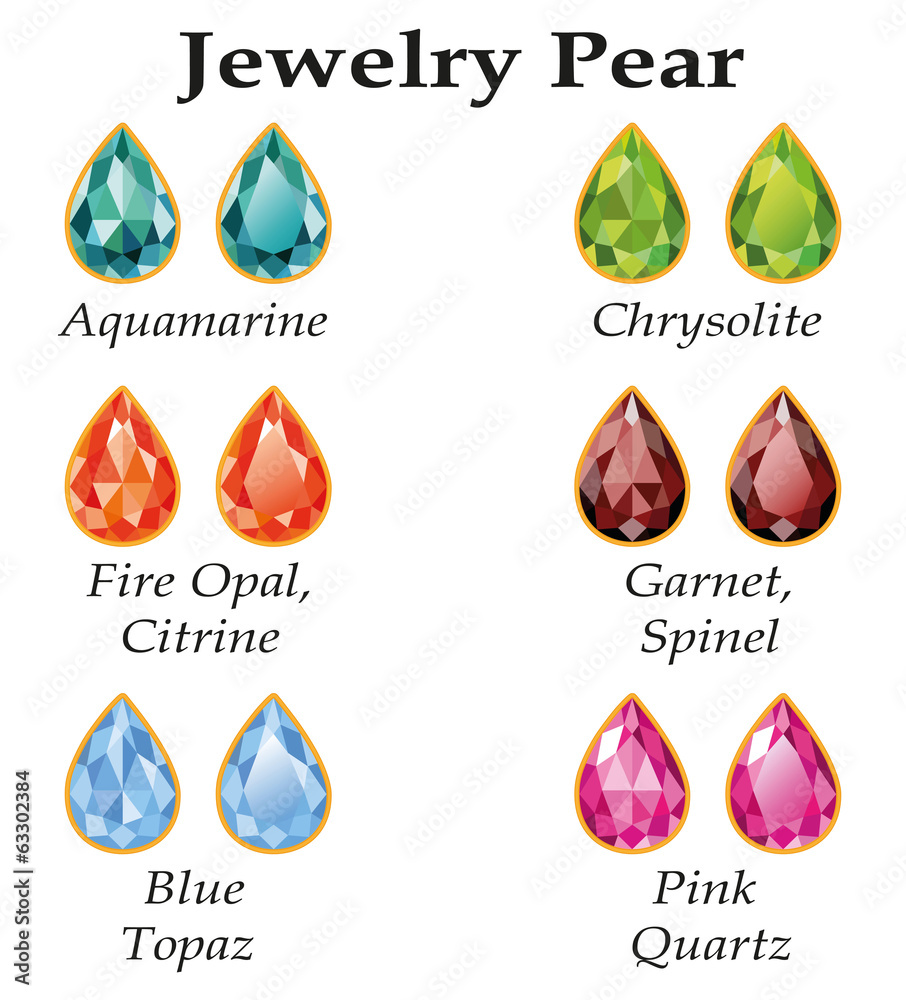 Jewelry Pear Isolated Objects Jewelry Pear Isolated Objects