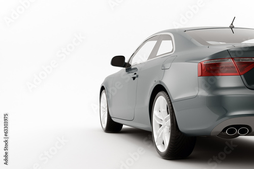 CG render of generic luxury coupe