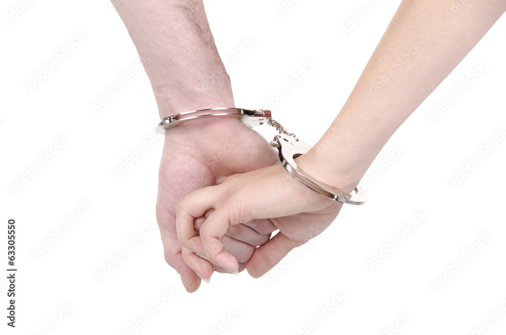 handcuffed couple bracelet