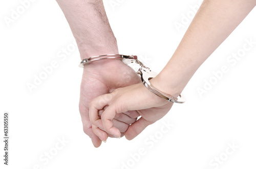 Couple in handcuffs