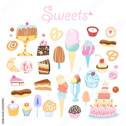 different sweets