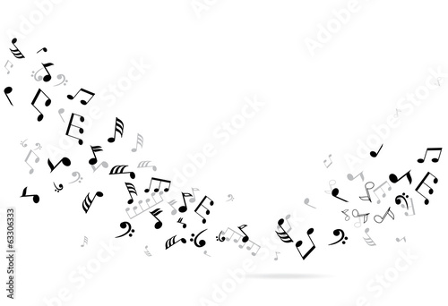 vector musical notes background