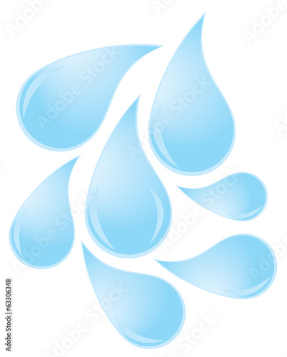 vector water drops