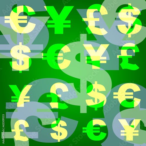 background business monetary symbols