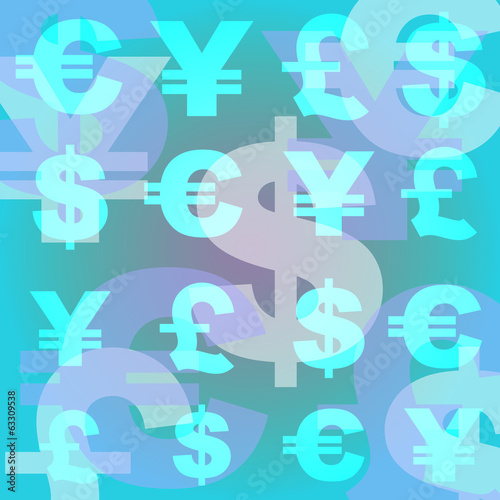 background business monetary symbols