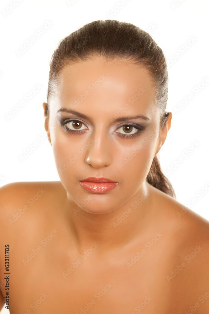 woman isolated on white woman isolated on white