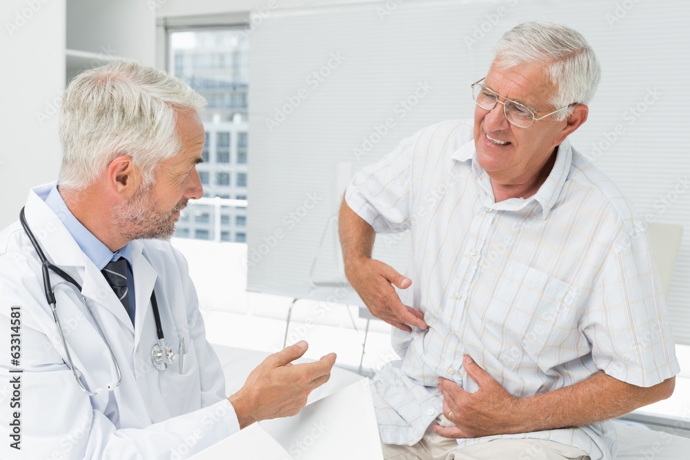 Male senior patient visiting a doctor Male senior patient visiting a doctor