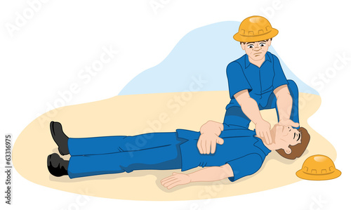 Unconscious person.