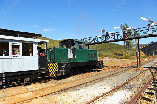 Tourist train from Rio Tinto Mines, Huelva, Spain