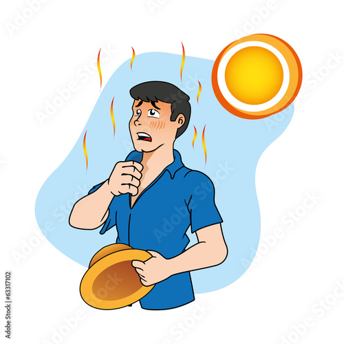 person and heat stroke