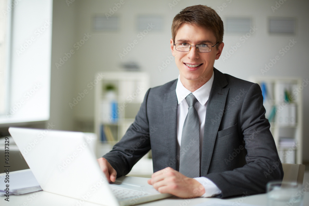 Businessman in office Businessman in office