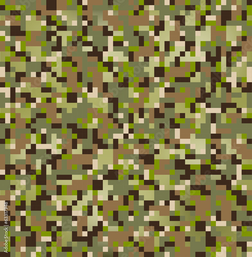 Fototapeta Naklejka Na Ścianę i Meble -  seamless digital multi terrain camouflage pattern