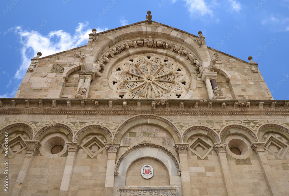 Troia Cathedral in Troia town, Apulia, Italy