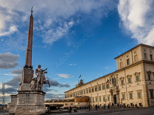 View of Quirinal's square, Rome, Italy