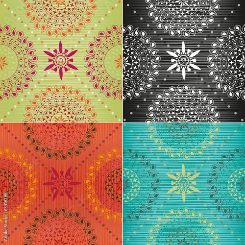 Set of textures in trendy colors