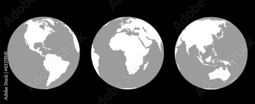 Globes Greyscale