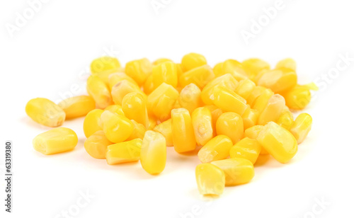 Bunch of corn grains.