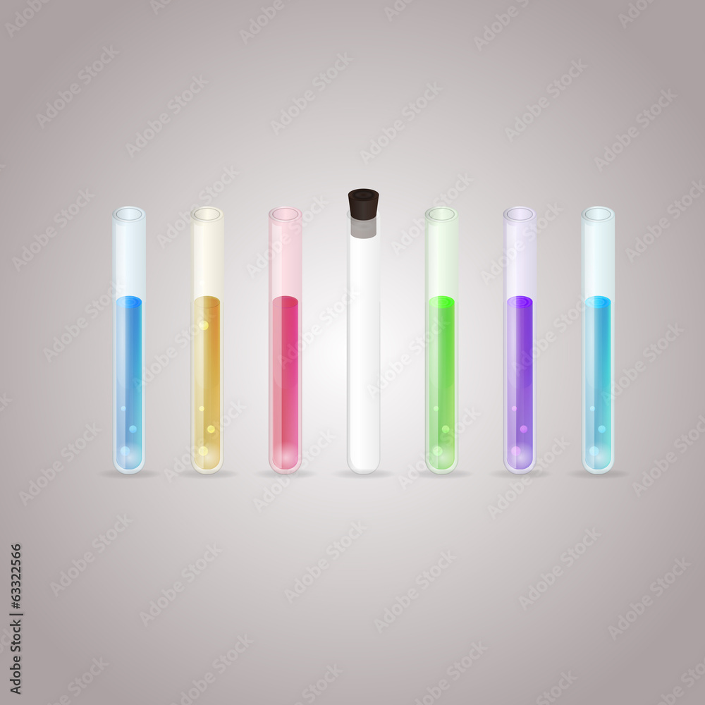 Illustration of test tubes Illustration of test tubes