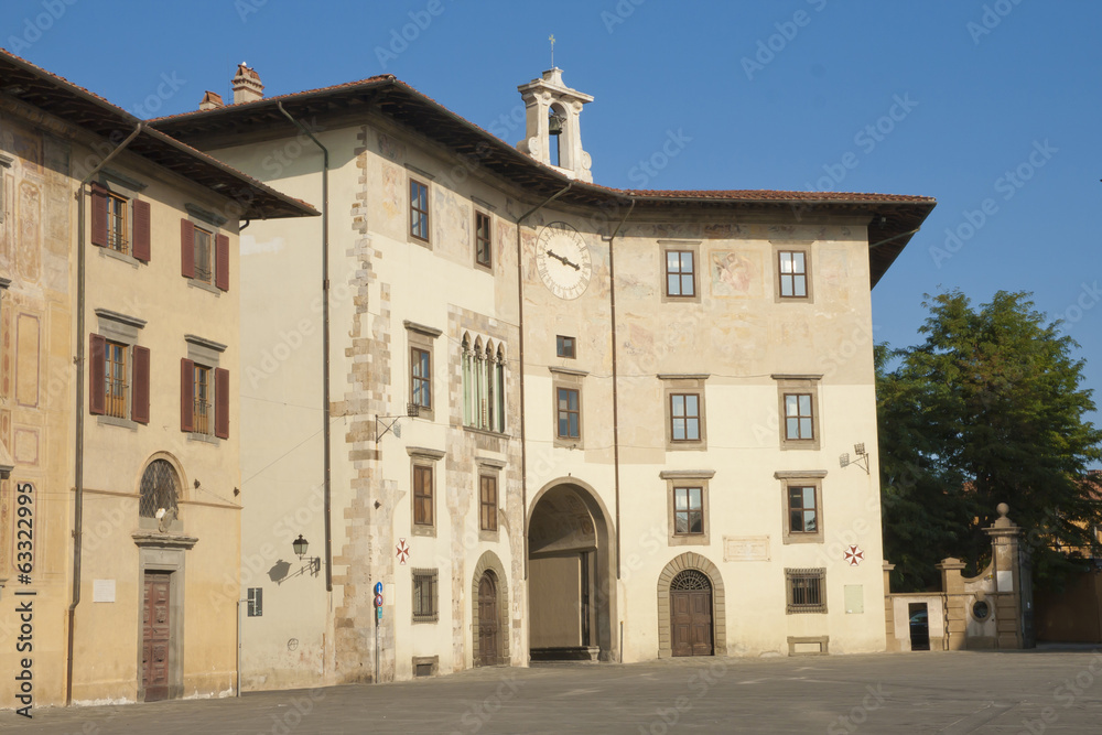Historical building on piazza dei Cavalieri, Pisa, Italy