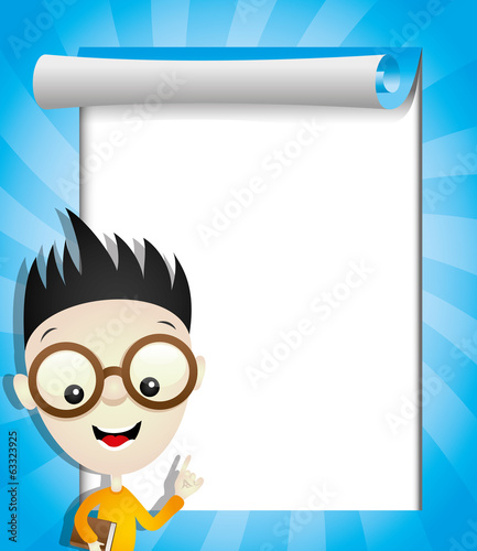 Vector illustration for your text. Boy.