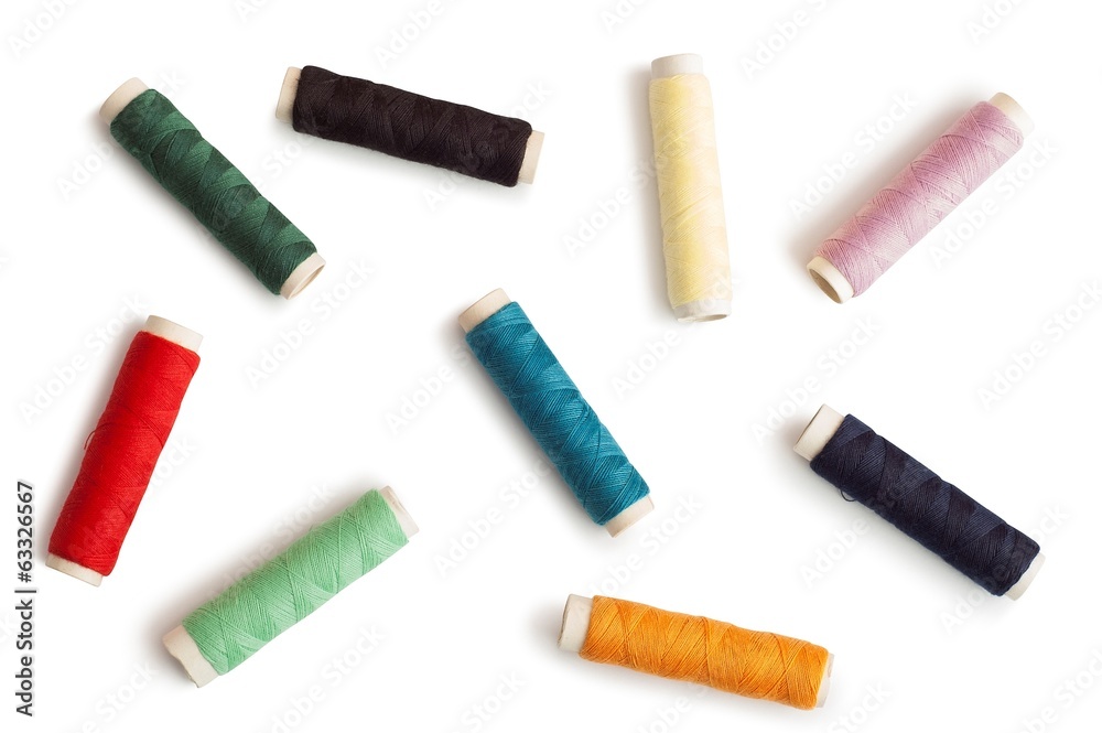Colored spools threads Colored spools threads