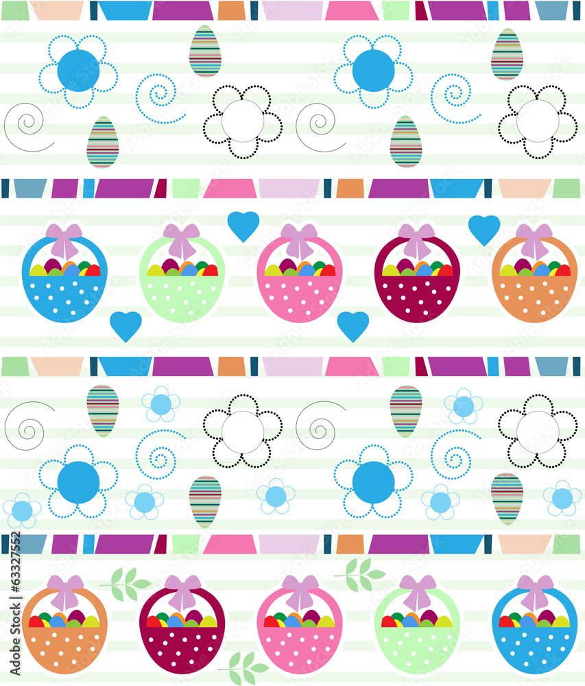 Fototapeta premium seamless easter background
