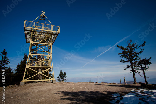Fototapeta Naklejka Na Ścianę i Meble -  Barania Gora Tower - beautiful beskid mountain photo