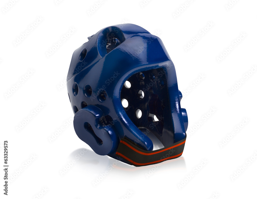 Fototapeta premium Taekwondo head guard isolated on white