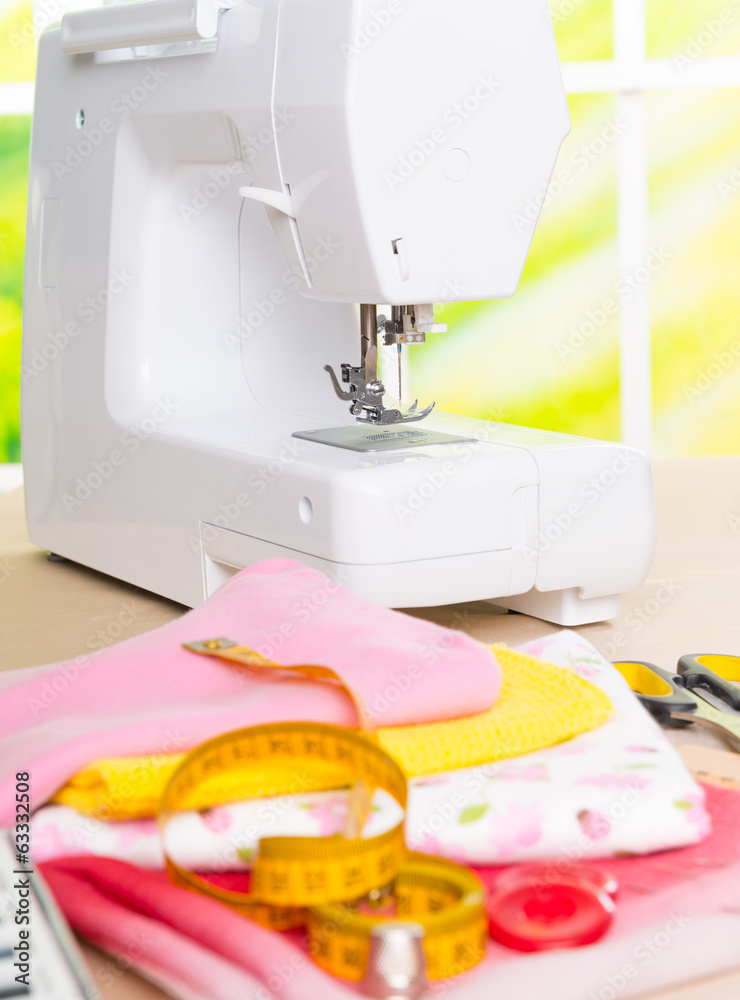 Sewing machine and sewing accessories