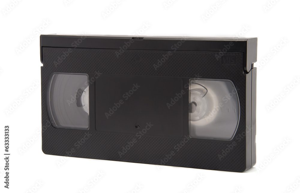 VHS Tape on white background