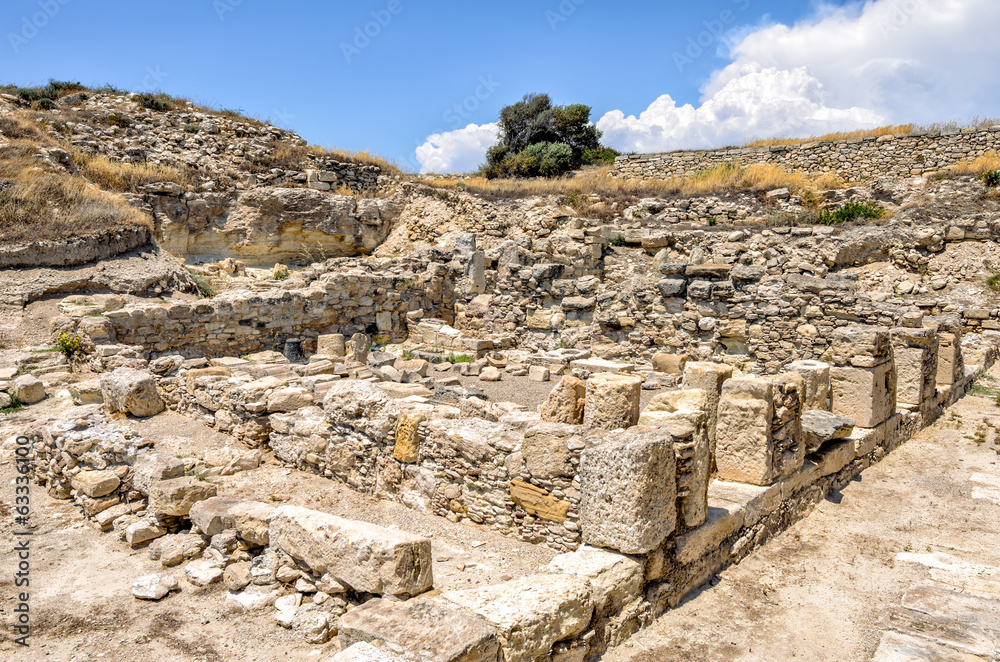 Ruins of ancient town on Cyprus